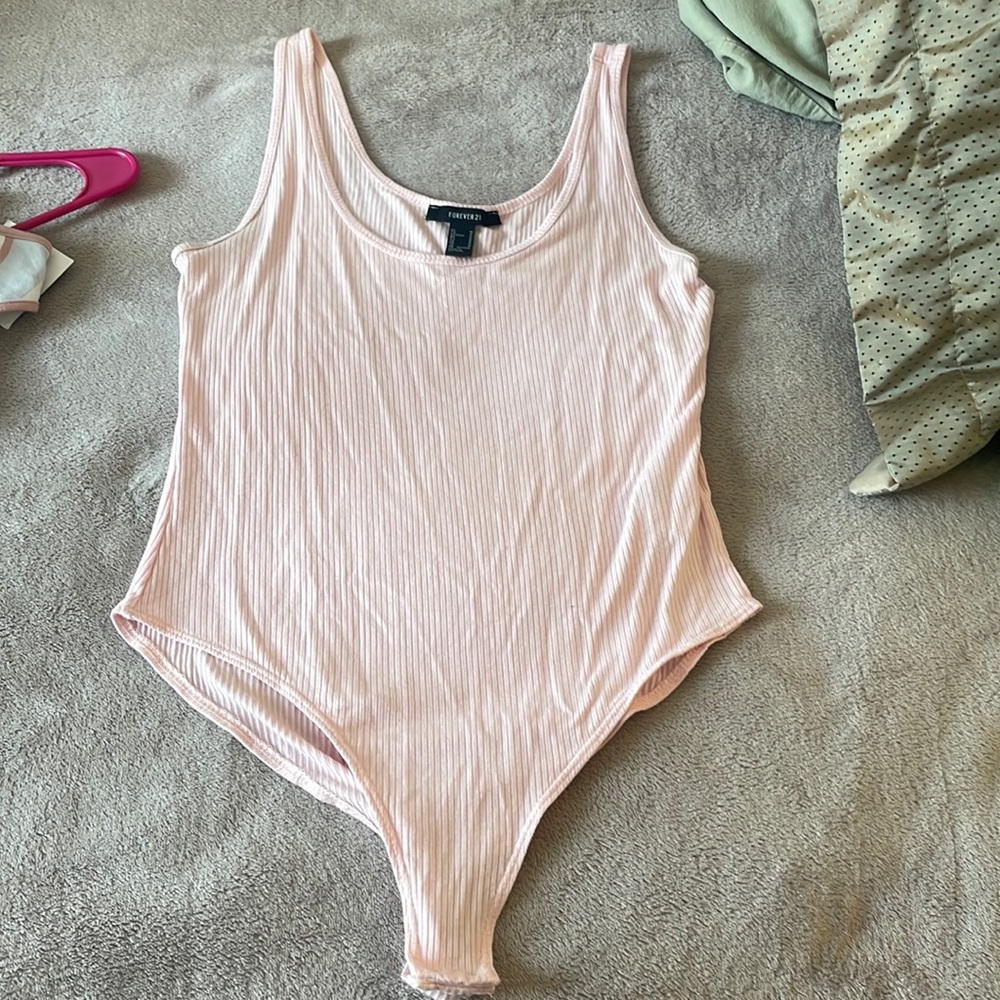 Pink bodysuit forever 21
